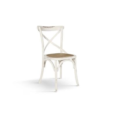 PAZZO DESIGN Sedia Oscar Bianco Consumato set da 4 sedie