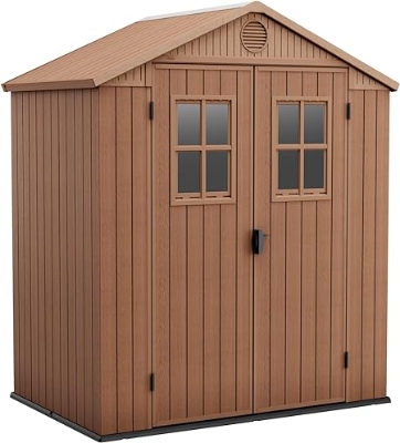 Keter Casetta da Giardino Darwin 6x4, Marrone, 190 X 122 X 221 h