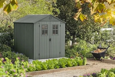 Keter Casetta da Giardino Darwin 6x8, Verde, 190 X 244 X 221 h