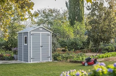 Keter Casetta da Giardino Manor 6x5, Grigia, 185 X 152 X 226 h