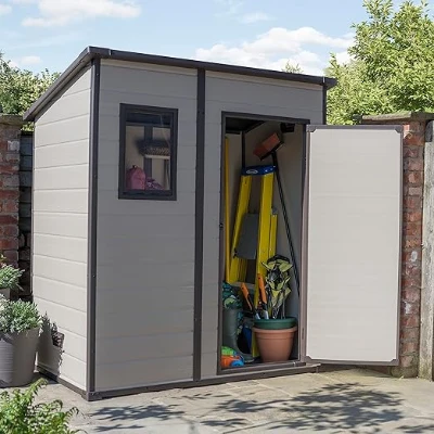 Keter Casetta da Giardino Manor 6x4 Pent, Beige, 183,5 X 111 X 200,5 h