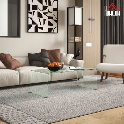 Măsuța de Cafea Monobloc, 100x50x35 cm, Transparentă