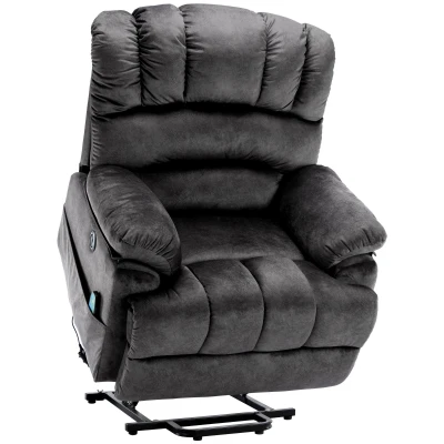 Electric Power Lift Recliner Chair with Heating Massage Points, Grey