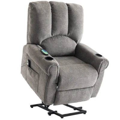 Electric Power Lift Recliner Chair with Single Motor, Grey
