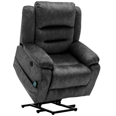 Power Lift Electric Recliner Chair with Massage and Heating Points, Grey