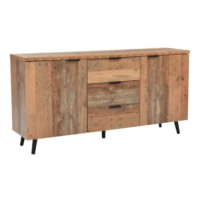 Vintage Sideboard Cabinet with Storage Drawers, Brown