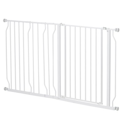 PawHut Barrières Animaux Réglables Lot de 2 Sans Perçage