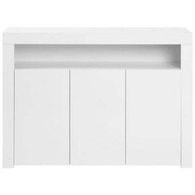 Modern Sideboard Cabinet with LED Lights, White