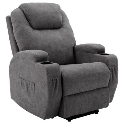 Power Lift Electric Recliner Chair with Massage, Grey
