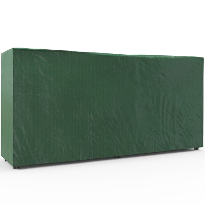 Outsunny Stojak na drewno kominkowe, 0,6 m³, z pokrywą, malowany proszkowo metal, do 200 kg, Czarny/Ciemnozielony