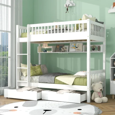 Bunk Bed for Kids, White