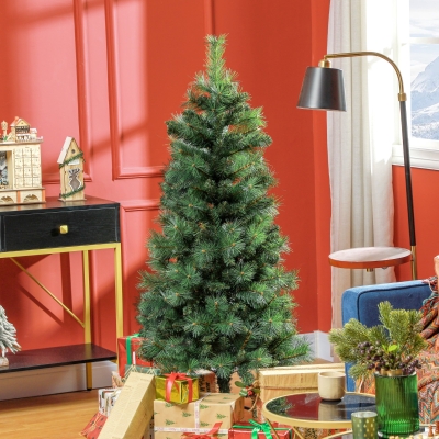 HOMCOM Árvore de Natal 150 cm Árvore de Natal Artificial com 354 Ramos e Suporte de Metal para Interior Verde