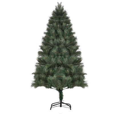 HOMCOM Kerstboom Ø90 x 180 cm, Kunstmatige Den, Realistisch Naaldkleed, Groen