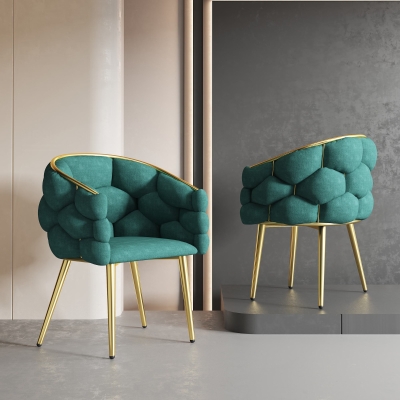 Chaise en velours de luxe,Vert foncé