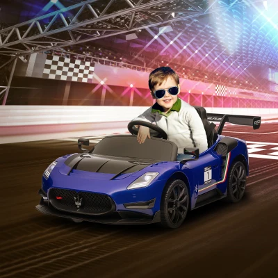 AIYAPLAY Carro Elétrico para Crianças Carro Maserati GT2 12V  com Controlo Remoto Faróis LED Buzina E Música  115x60x45 cm