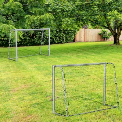 Football Goal 180L x 120W x 60Hcm Light Grey