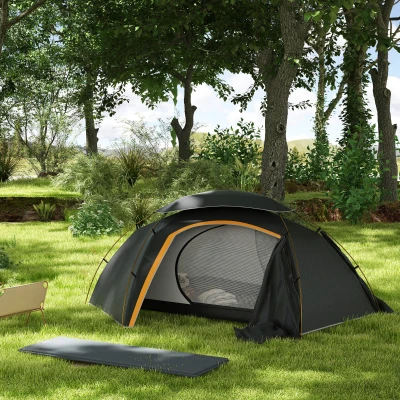 Camping Tent with Air Mattress 250L x 280W x 116Hcm Dark Grey/Grey