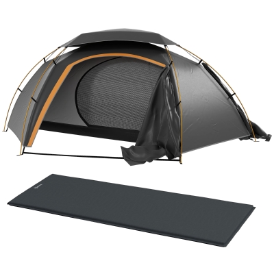 Camping Tent with Air Mattress 250L x 280W x 116Hcm Dark Grey/Grey
