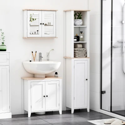 Bathroom Furniture Set 60W x 30D x 60Hcm White