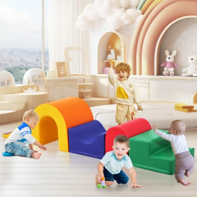 5-in-1 Enormi Blocchi di Schiuma Morbida Colorata per Bambini – Gioco Creativo, Multicolore