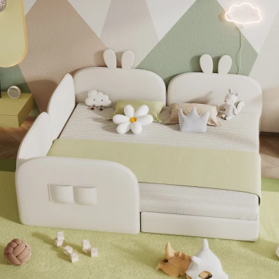Canapé lit lapin,90x200 cm & 180x200 cm,Beige