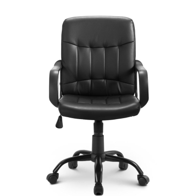 360° Swivel Computer Chair with Tilt High Back, Black