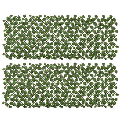 2 Bucati  Gard Artificial 2mx1m, Verde