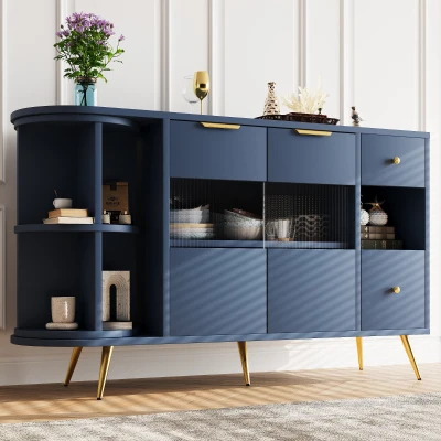 Credenza portaoggetti autoportante, Blu