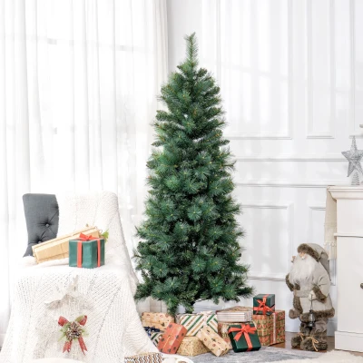 HOMCOM Árvore de Natal 180 cm Árvore de Natal Artificial com 528 Ramos para Interior Verde