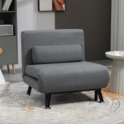 HOMCOM Sofa z odpinanym pokrowcem na poduszki