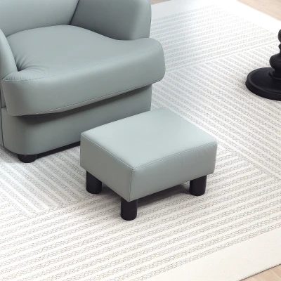 Foot Stool 40cm x 30cm x 24cm Grey