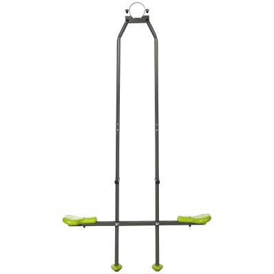 Outsunny Doppelschaukel-Set für Kinder aus Stahl und Kunststoff für Schaukelgestelle - 3 bis 6 Jahre 97,5 x 23 x 170 cm grün