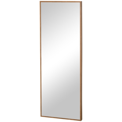 HOMCOM Miroir mural haut en cadre de pin, 45L x 125H x 4,8P cm