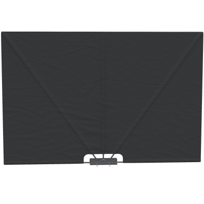 Outsunny Cloison Latérale, résistante aux intempéries, pliable, 237 cm x 160 cm, Gris foncé