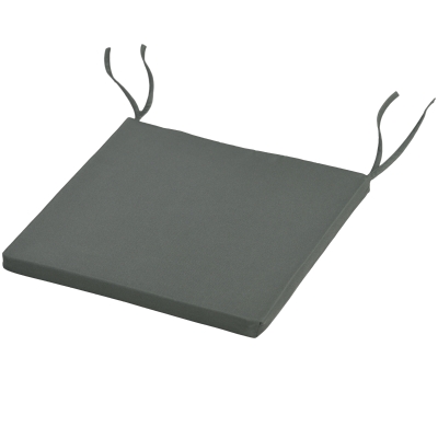 Outsunny Set mit 6 Gartenstuhlkissen Outdoor Polsterung 3 cm Polyesterstoff Maße 42L x 42B cm Dunkelgrau