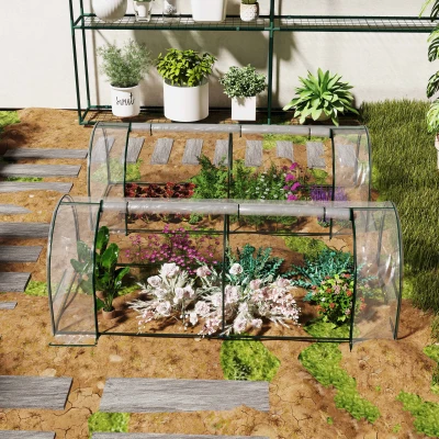 Mini Greenhouse 250cm x 100cm x 80cm Clear