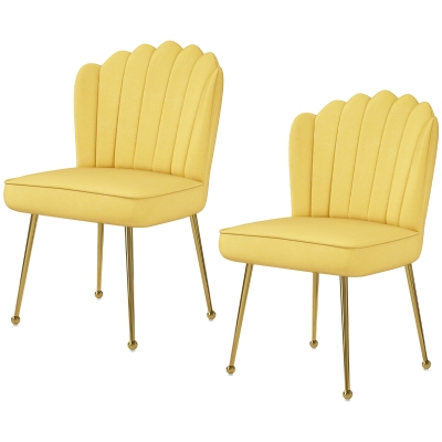 Accent Chair 57cmx58cmx88cm Yellow