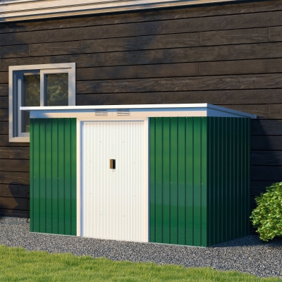 Outsunny 4ft x 9ft Steel Garden Tool Shed