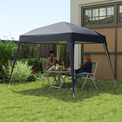 Outsunny Paviljoen Vervangingsdak, Vervangingsdoek voor 3 x 3 m Tuinpaviljoen, Gartententdak Vervanging, UPF50+, Oxford-Stof, Donkergrijs