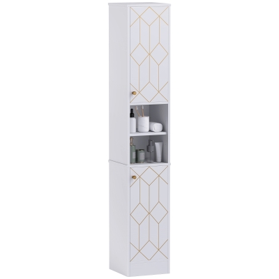 Tall Bathroom Storage Cabinet 30W x 30D x 170Hcm White