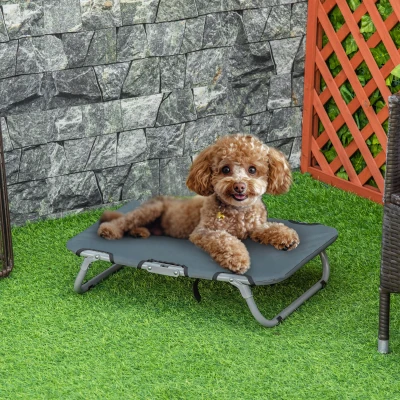 PawHut Brandina per Cani 59cm x 46cm x 15cm Grigio Scuro