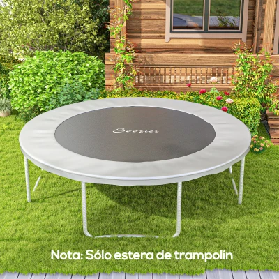 SPORTNOW Tapete de Repuesto para Trampolín Ø202 cm Colchoneta para Trampolín de 8 Pies con 42 Enganches Negro