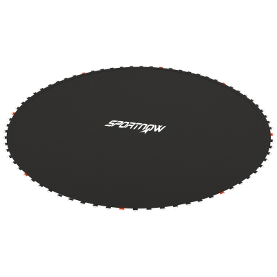SPORTNOW Tapete de Repuesto para Trampolín Ø262 cm Colchoneta para Trampolín de 10 Pies Anti-UV y 8 Filas de Costuras Negro