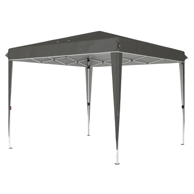 Outsunny 3 x 3 m Pop-up-Pavillon mit Tragetasche, UPF50+ höhenverstellbares Gartenzelt, Dunkelgrau