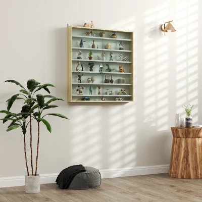 Display Cabinet 80cm x 9.5cm x 83cm Oak