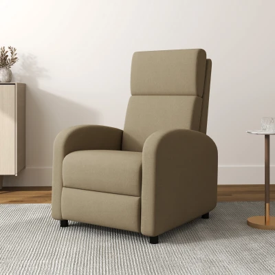 HOMCOM Liegestuhl Relaxsessel Loungesessel mit manuell verstellbarer Rückenlehne bis zu 160°, integrierte Fußstütze