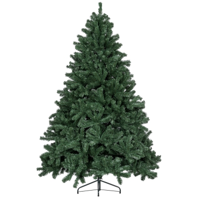 HOMCOM Sapin de Noël 183cm 1674 Branches Support Métal Pliable