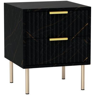 Bedside Table 40W x 39D x 48Hcm Black