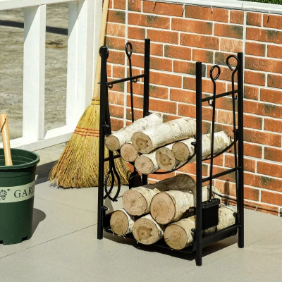 Outsunny Portalegna 44.5cm x 29.5cm x 73cm Nero