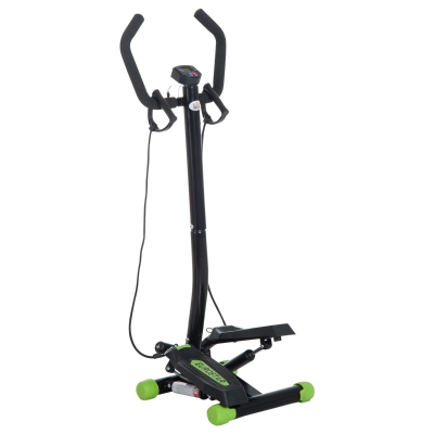 HOMCOM Twister Stepper with Resistance Bands and LCD Display